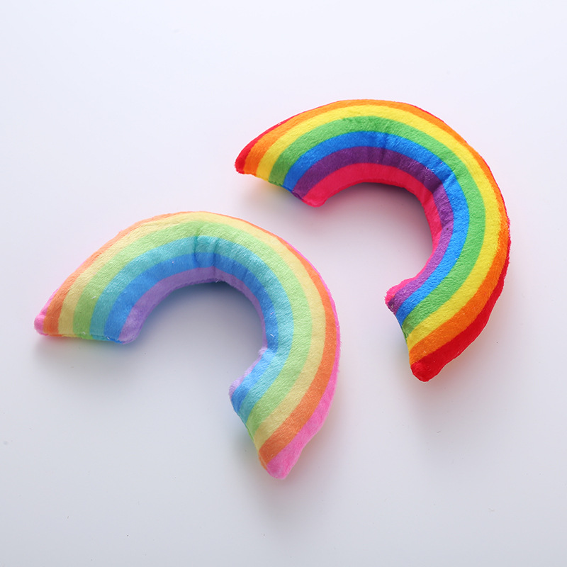 Pet Supplies Cat Toy Rainbow Bridge Pillow with Catnip and Cat Mint — image 1