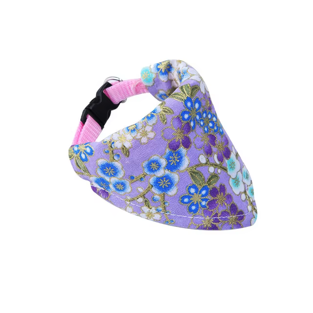 Pawstrip 6 Patterns Pet Dog Bandana Adjustable Small Dog Collar Scarf Soft Cotton Linen Cat Collar XS-XL — image 11