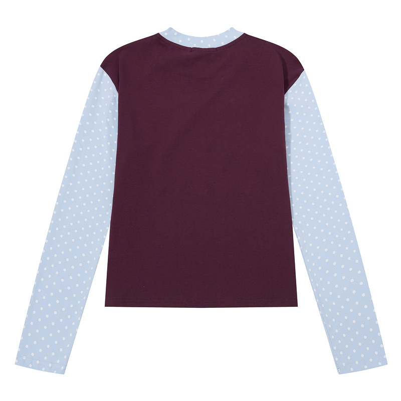 Polka dot shoulder long sleeved shirt dog bone bouquet — image 3