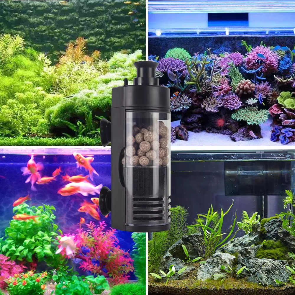 Filtro de Circulación Acuática con Cultivo Bacteriano para Tanque de Peces Betta - Mejora Oxígeno y Claro — imagen 4