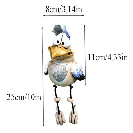 New Cute Bird Sparrow Garden Animal Statue Decorative Resin Craft Ornament — image 6