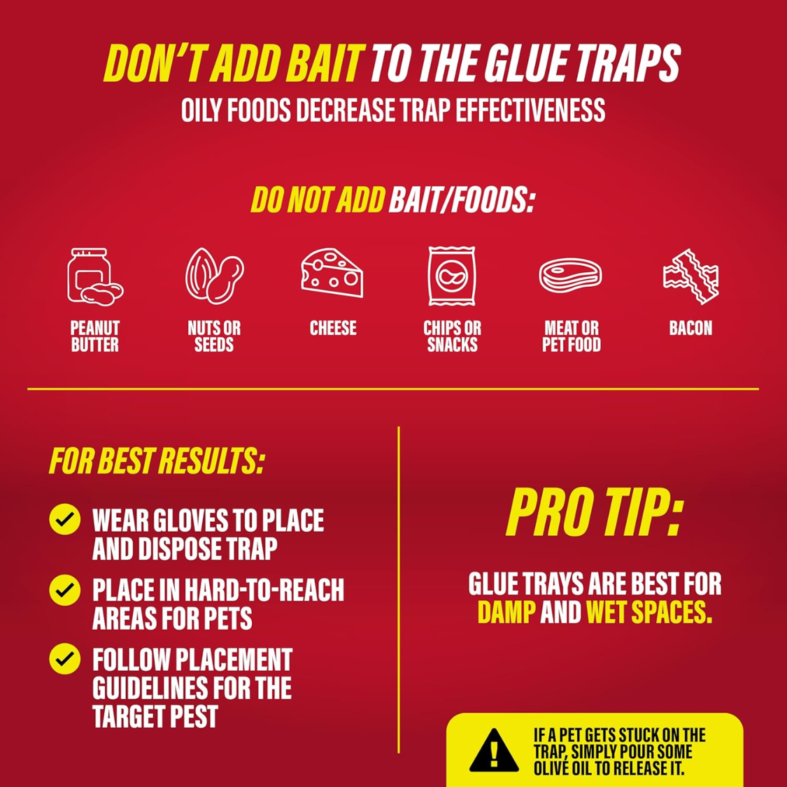 Mouse Insect Glue Traps, Heavy Duty Pesticide Free Sticky Mouse Traps Indoor For Home, Used By The PROs, Adhesive Rodent Bug — image 5