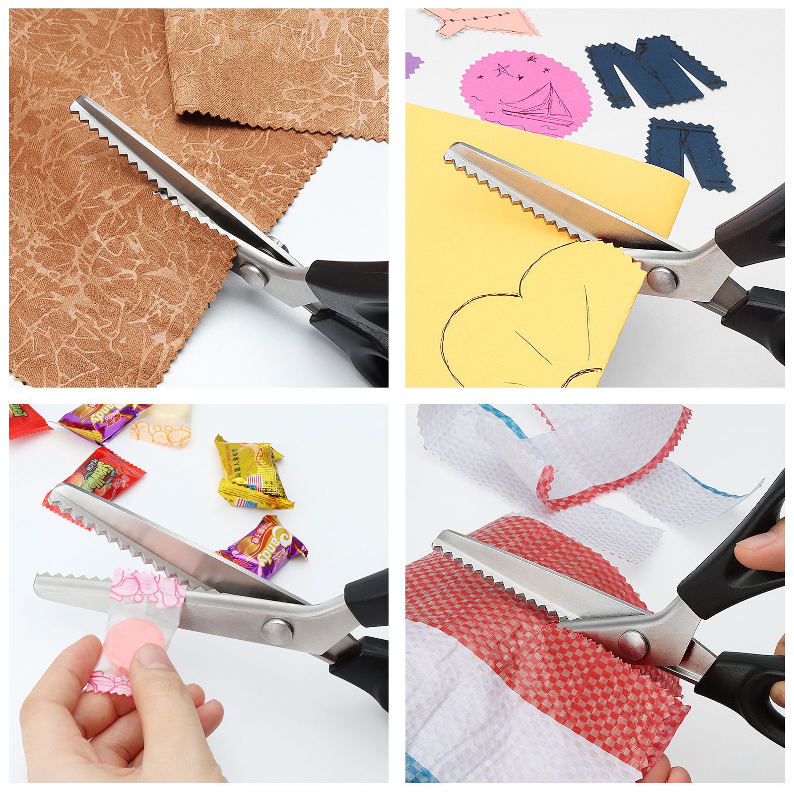 Tijeras de Corte para Perros con Dientes Serrados, Manuales y Artísticas — imagen 2