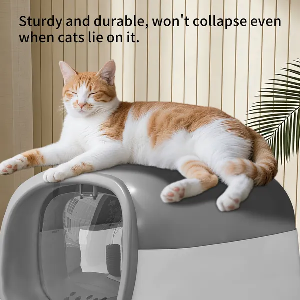 Thick Material Gray E24 Cat Litter Box, Stable And Durable Structure, More Reliable Quality — image 4