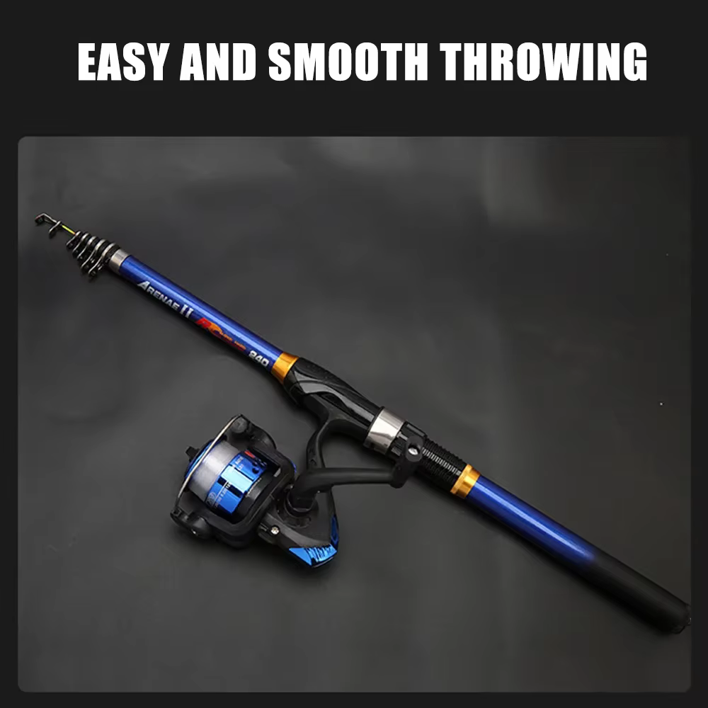 Caña de Pesca Telescópica Ligera de Carbono 1.5M-3M, Accesorios de Herramienta de Pesca al Aire Libre para Pesca Nocturna y Pesca Exterior — imagen 5