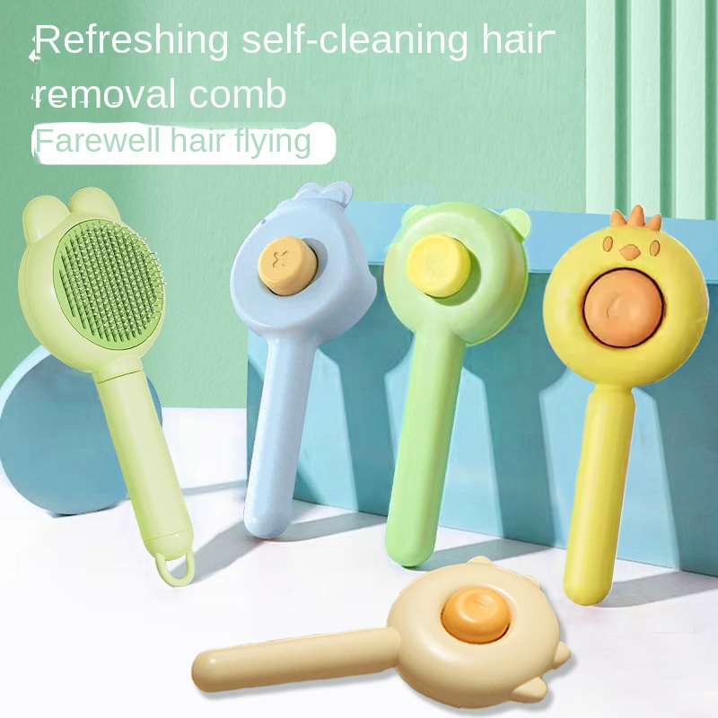 Cepillo de Pelo para Mascotas Diseño Creativo - Cepillo con Púas de Aguja Auto-Limpiable para Perros y Gatos — imagen 3