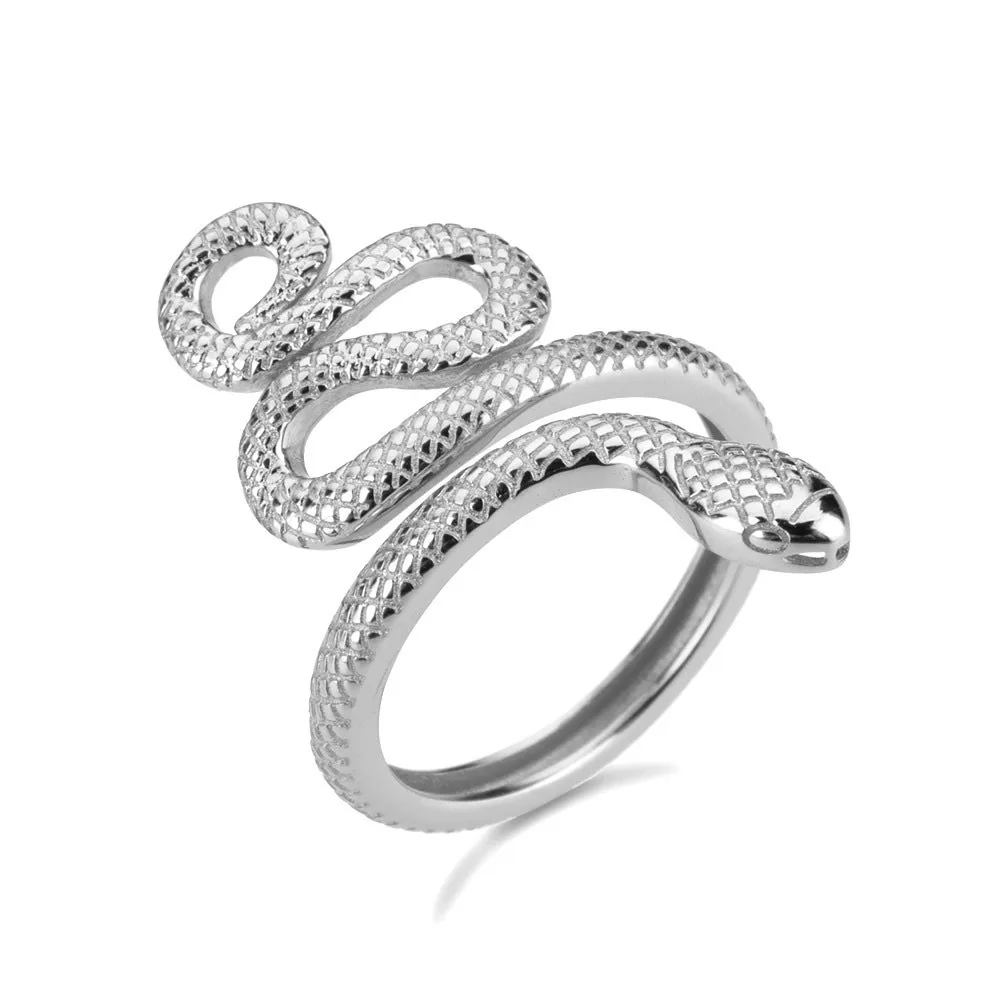 Anillo de Plata de Ley 925 con Forma de Serpiente — imagen 2