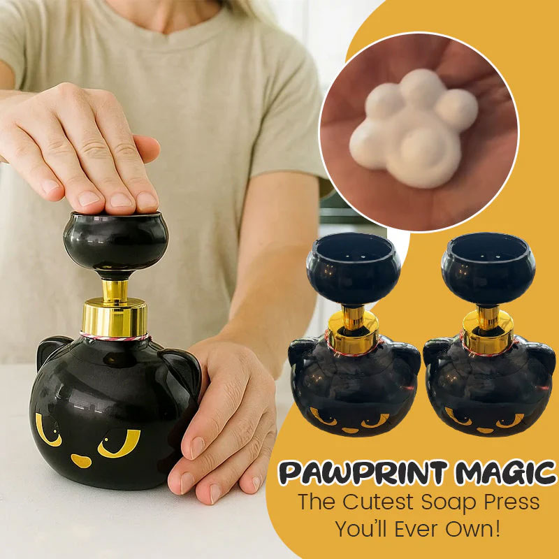 Cute Cat Paw Foam Soap Dispenser. Flower-shaped, funny. Cat lover gift for bathroom/kitchen — image 9