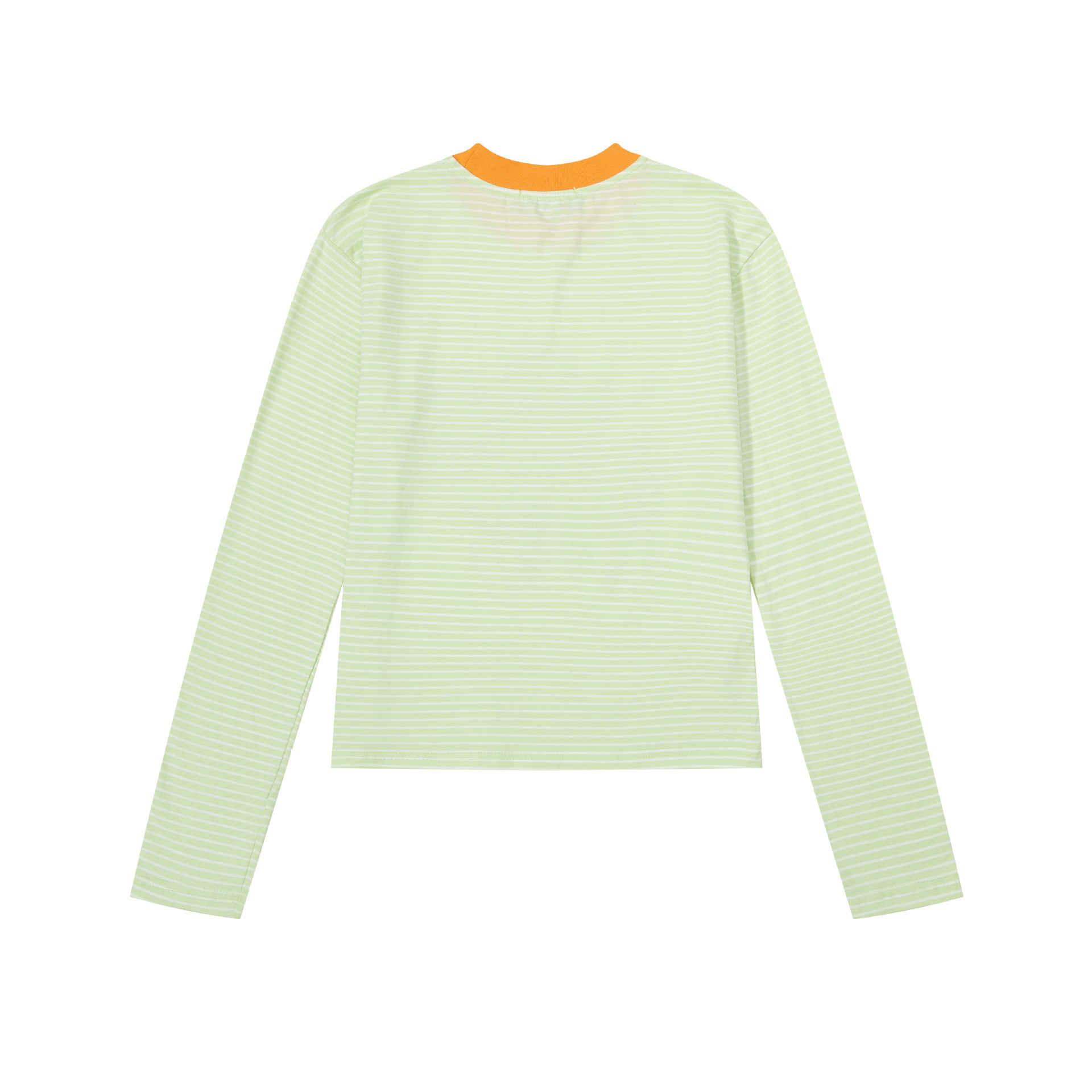 Women's Retro Long Sleeve T-Shirt - Dopamine Color-Block Striped with Cartoon Pony Print — imagen 4