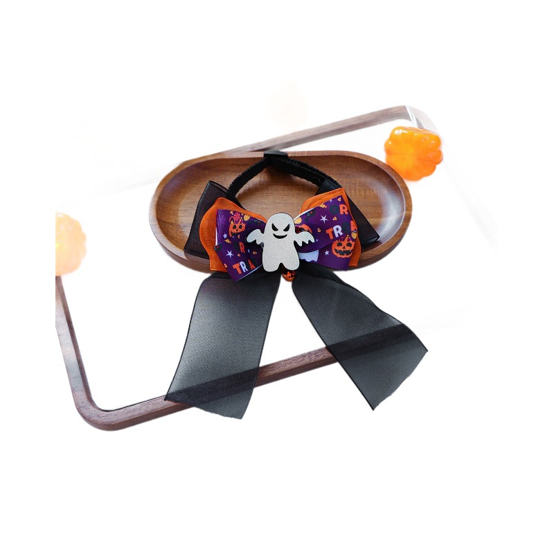 Pet Accessories Halloween Cartoon Ghost Scarf Collar Dog Cat Bow Tie Collar — image 6