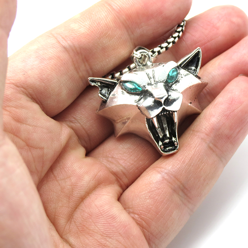 Cadena de Collar de Animal Salvaje con Piedras de Rhinestones Plateadas y Doradas — imagen 17