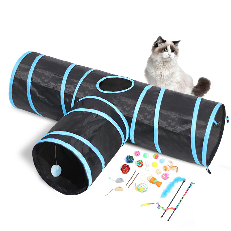 New Cat Tunnel Foldable Pet Climbing Path Cat Toys — image 4