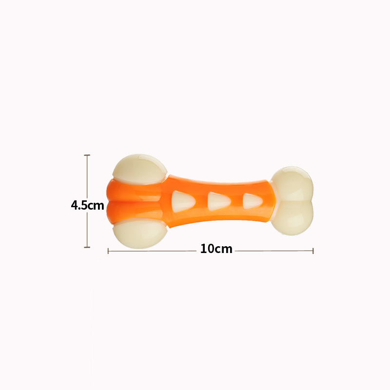 Juguetes para Mascotas Hueso de Nylon y PU Sabor Carne Resistente a Mordiscos Perro Pastor Alemán Collie Fino Puppy — imagen 4