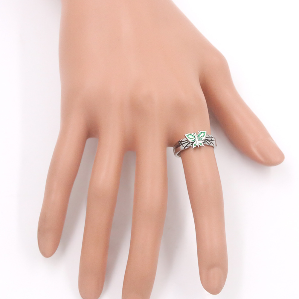 Anillo Jojo Bizarre Adventure Stone Sea and Sky Strip Xu Lun Butterfly Ring COS Ring Joyería — imagen 5
