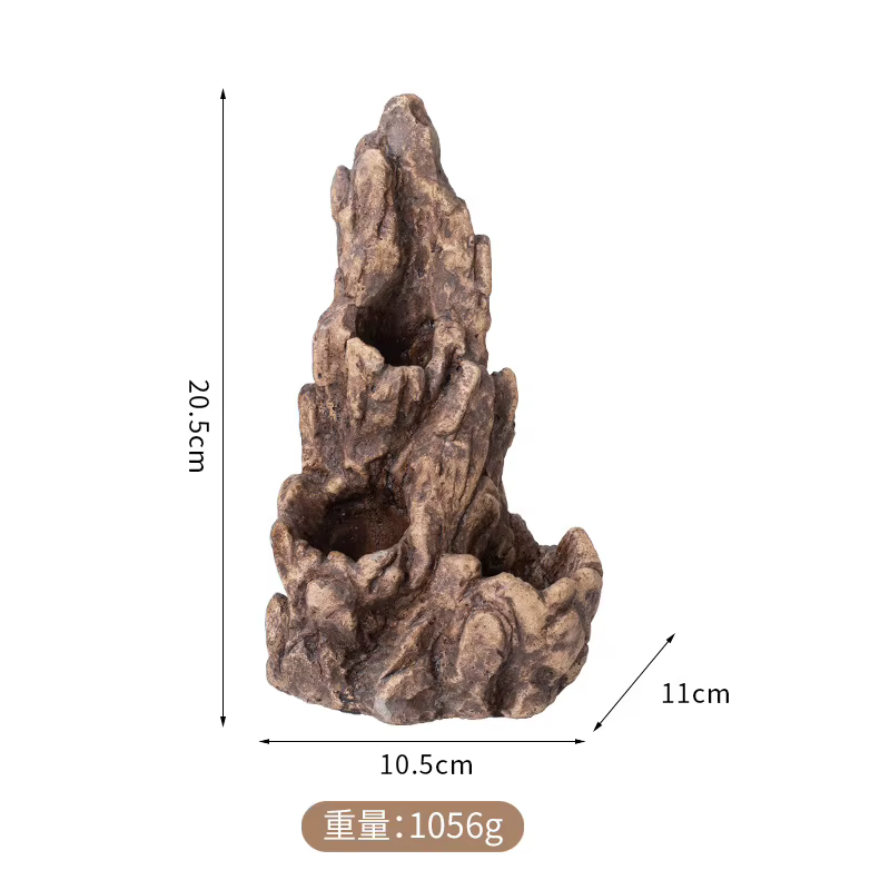 Reptile Terrarium Decor Climbing Rock Fake Mountain Hideout for Bearded Dragon Gecko Snake Spid Pet Tank Landscaping Stone Look — image 6