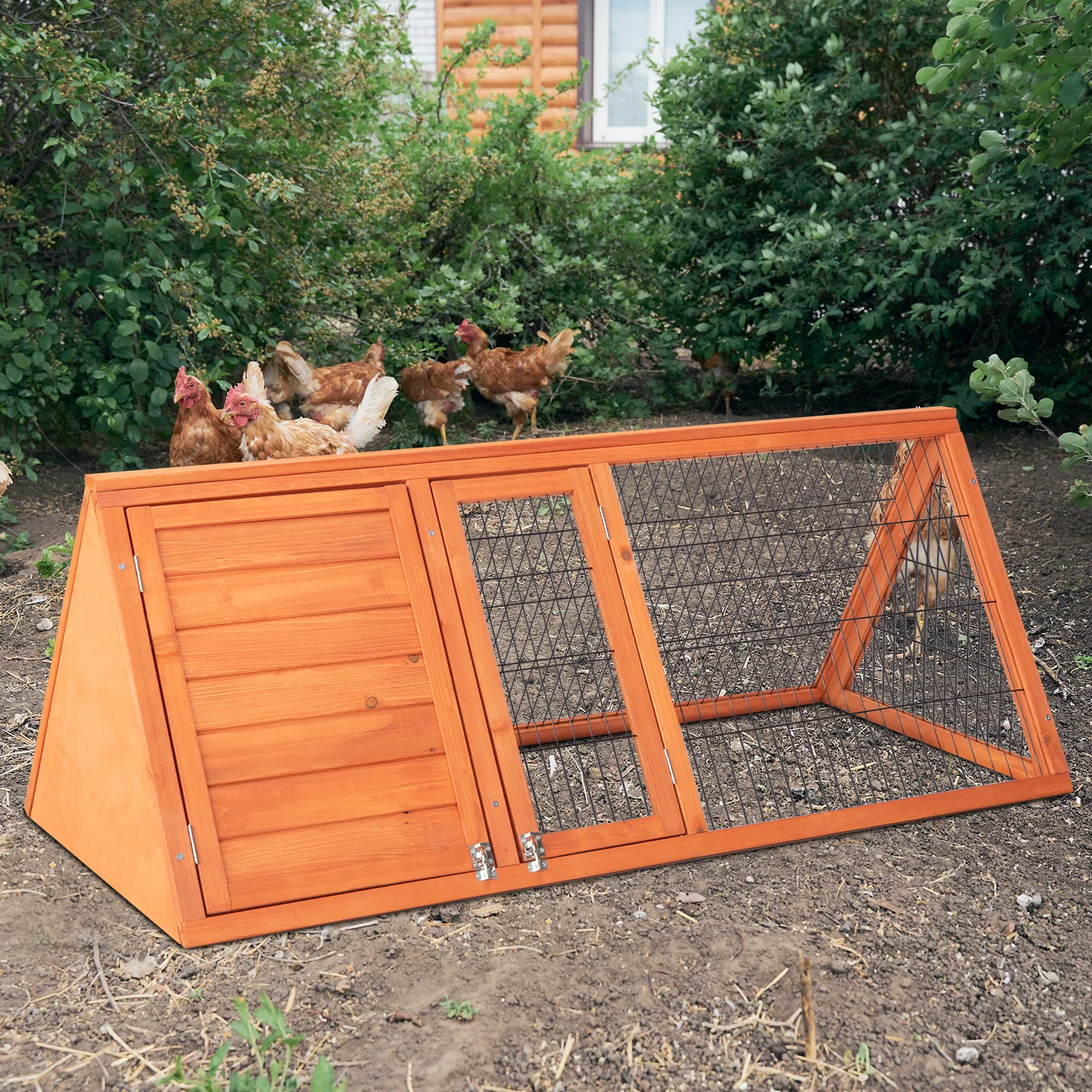 50" Wooden Rabbit Guinea Pig Hutch Wooden Rabbit Guinea Pig House — image 12