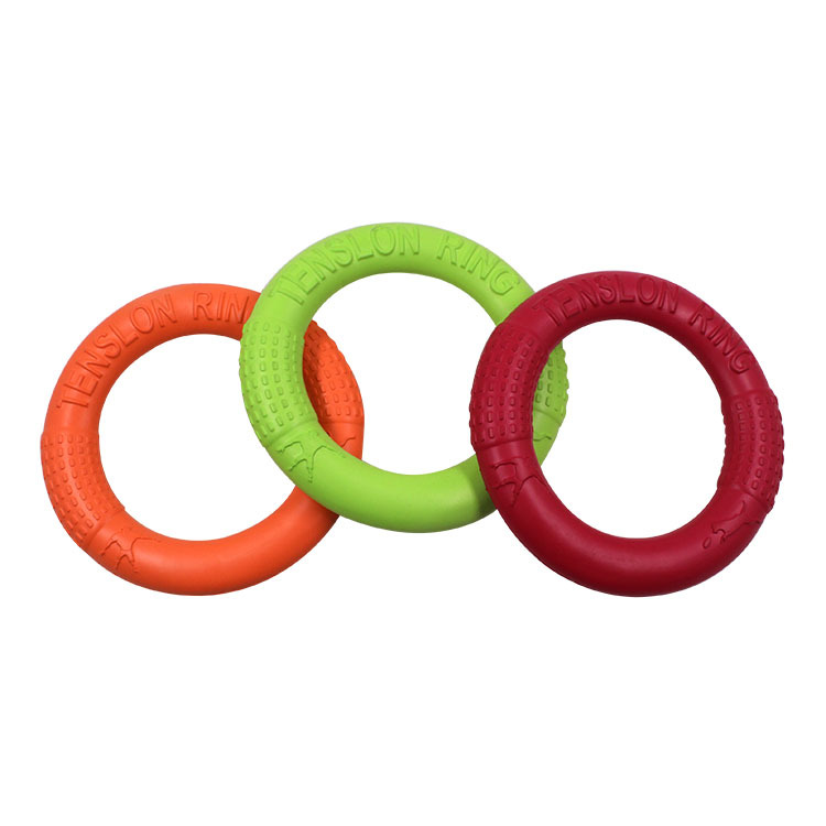 EVA Pet Tug Ring Dog Flying Disc Foam Chew-Resistant Training Toy Outdoor Frisbee Toy for Dogs — image 4