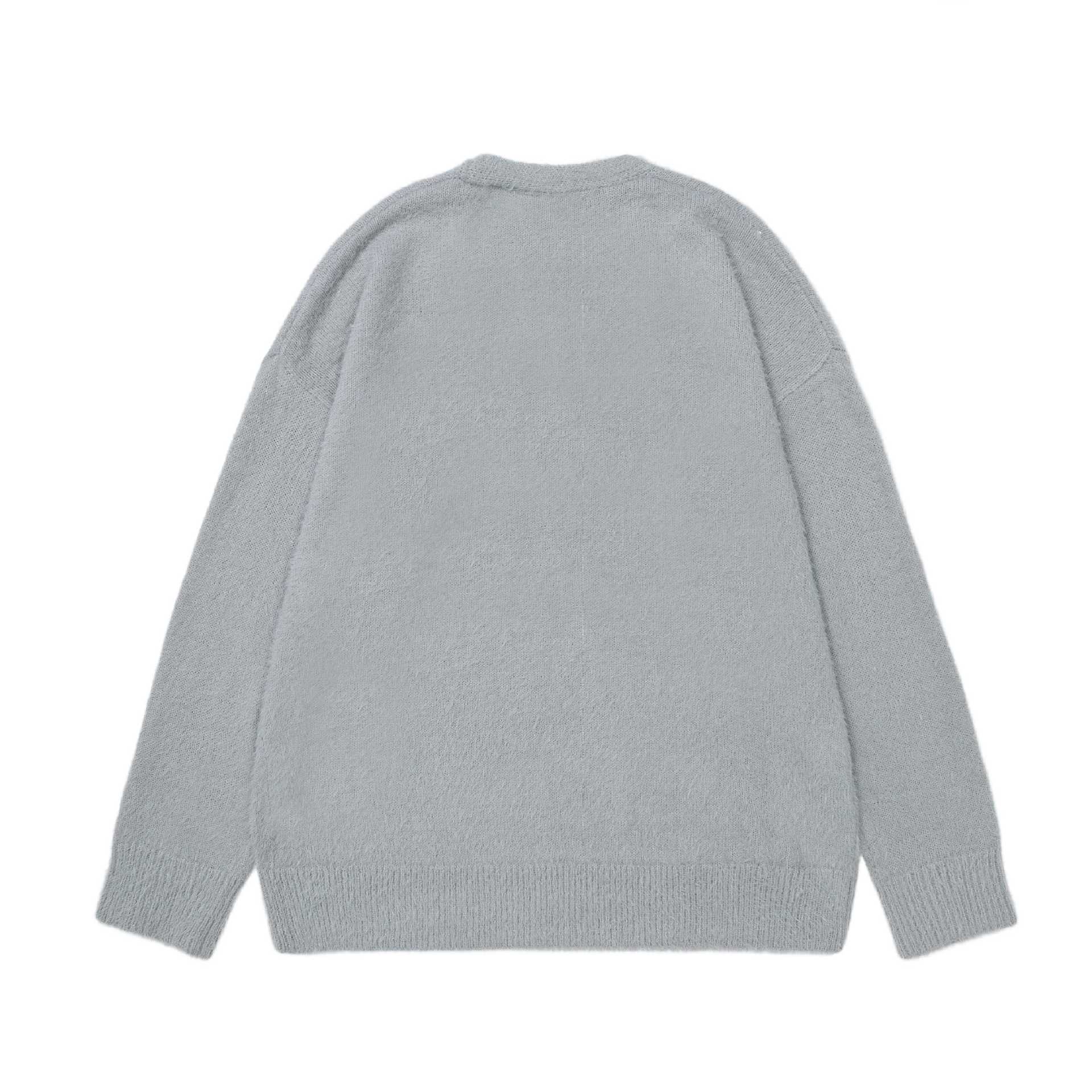 Simple pen cat embroidery sweater — image 5