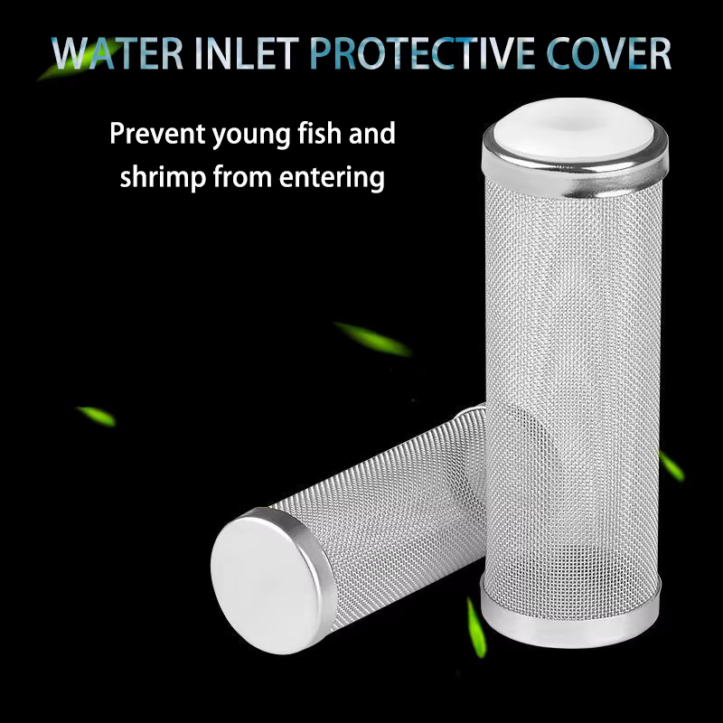 Fish Tank Filter Stainless Steel Inlet Case Mesh Shrimp Nets Special Cylinder Filters Inflow Inlet Protect Aquarium Accessories — image 5