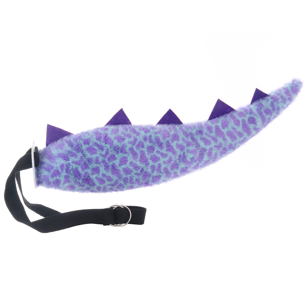 Halloween Green Dinosaur Tail Cosplay Monster Sulley Tail Adjustable Children's Performance Stage Prop — image 10