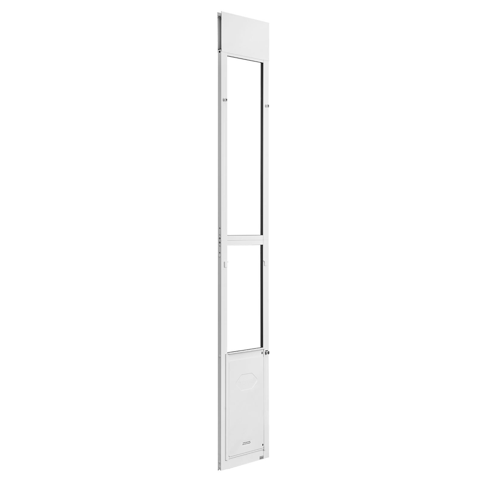 Puerta para Perros para Puertas de Vidrio Sliding, Altura Ajustable 75-80 cm, Estructura de Aluminio con Ala y Bisagra Rotativa, Diseño de Cerradura, Para Perros Grandes, Ventanas de Mascotas para Inquilinos — imagen 1