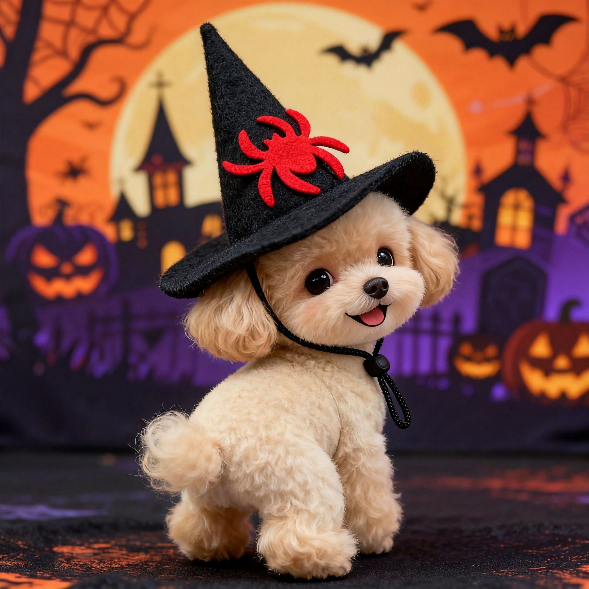 Pet Halloween Hat Creative Pumpkin Devil Spider New Stock Rabbit Pet Dog — image 11
