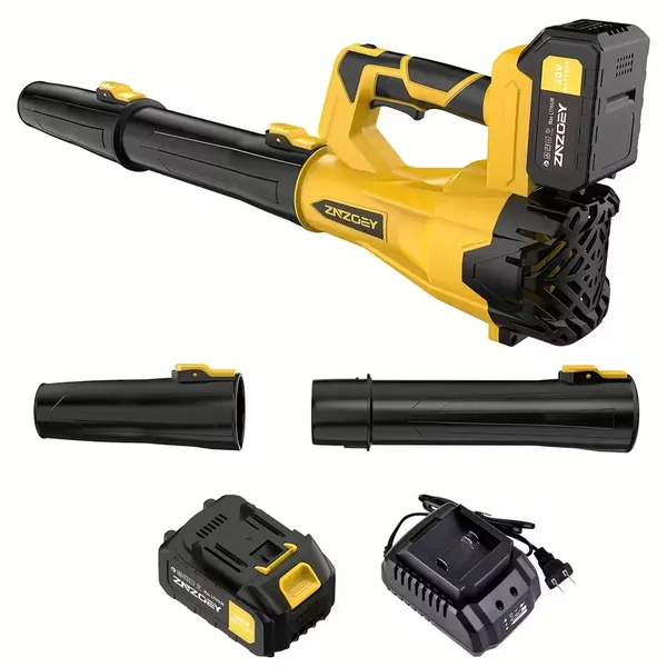 Soplador de Hojas Cordless de Alta Potencia con Batería 4.0Ah – 580CFM y 160MPH, 6 Velocidades Ajustables, Diseño Ergonómico Ligero con Extensor para Cuidado de Jardín, Limpieza de Patio, Nieve y Pelos de Mascotas — imagen 1