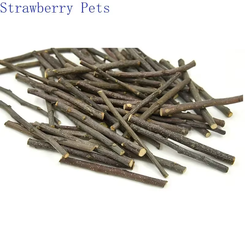 5/10/40 Piezas de Palitos para Masticar de Rama de Manzano, Juguetes Naturales para Hámster y Ardilla, Palito Desgastante para Loros y Conejos — imagen 5