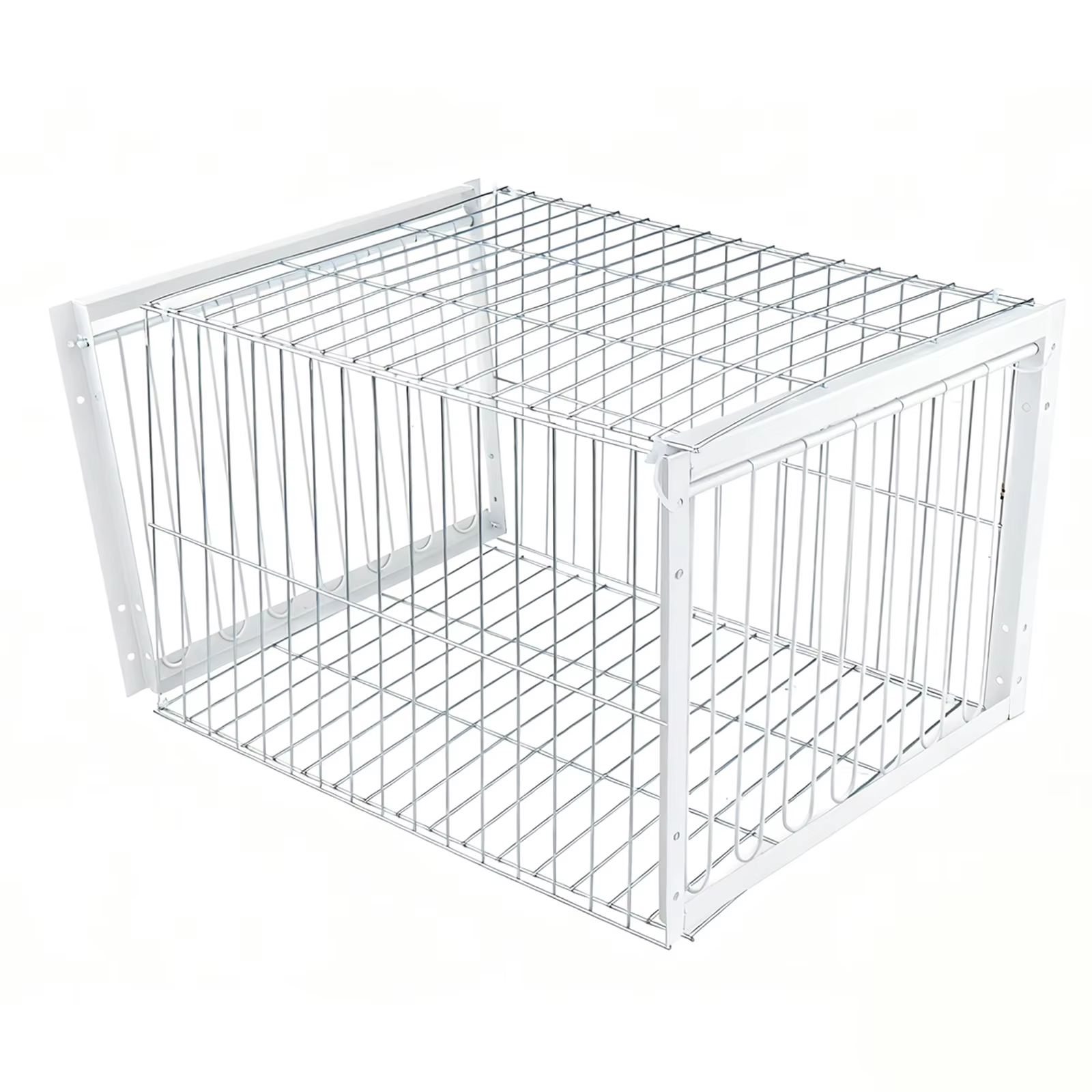 Caja de Trampa para Aves Portátil Auto Resistente al Ruido para Palomas y Animales Grandes Caja de Coopera Metálica para Granjas — imagen 4