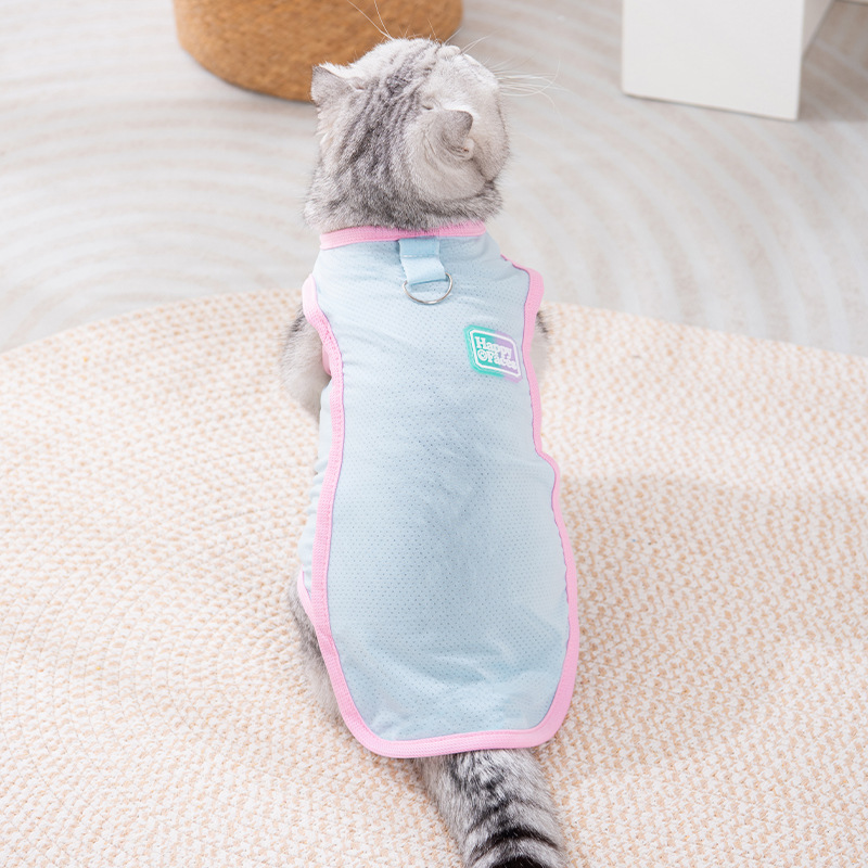 Pet Sun Protection Clothes Cool Small Dog Clothing Summer Lightweight Teddy Pomeranian Pastel Color Pet Clothing Summer — image 1