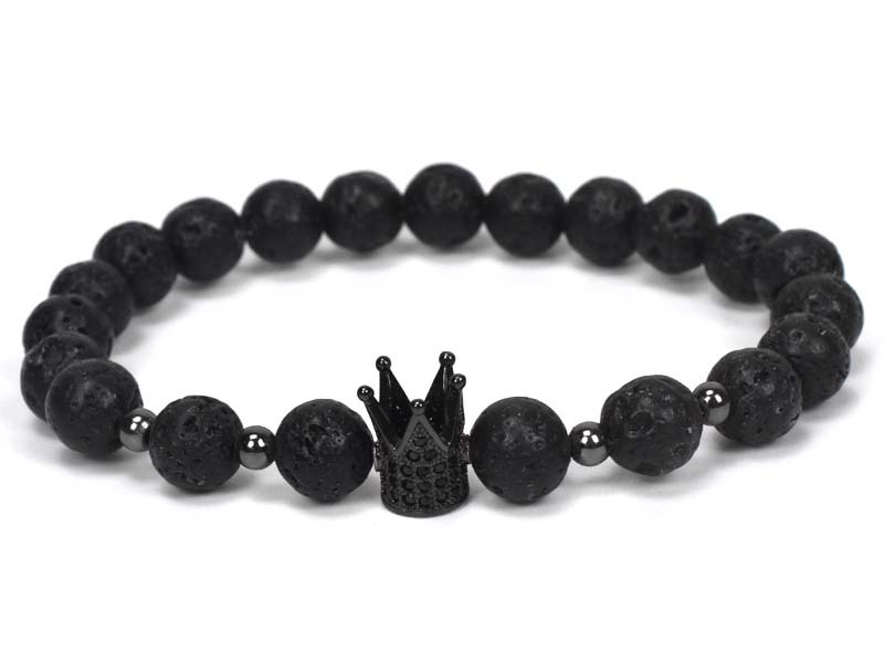 Natural Stone Owl Head Yoga Bracelet — image 12
