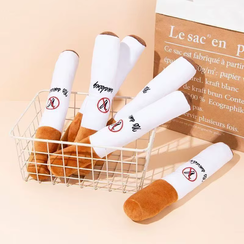 Juguetes de Mascotas Divertidos: Cigarrillo Grande Humo Plush con Sonido, Juguetón para Perros con Mordida Resistente — imagen 5