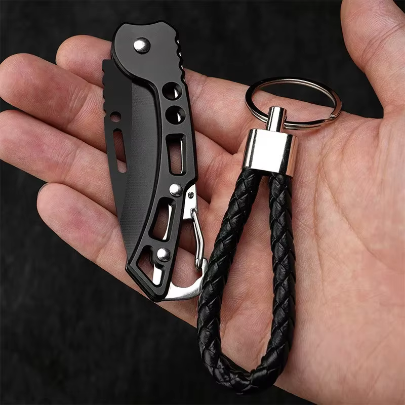 Stainless steel folding knife, survival knife, hunting knife, fruit knife, portable pocket knife for camping and outdoor fishing — image 5