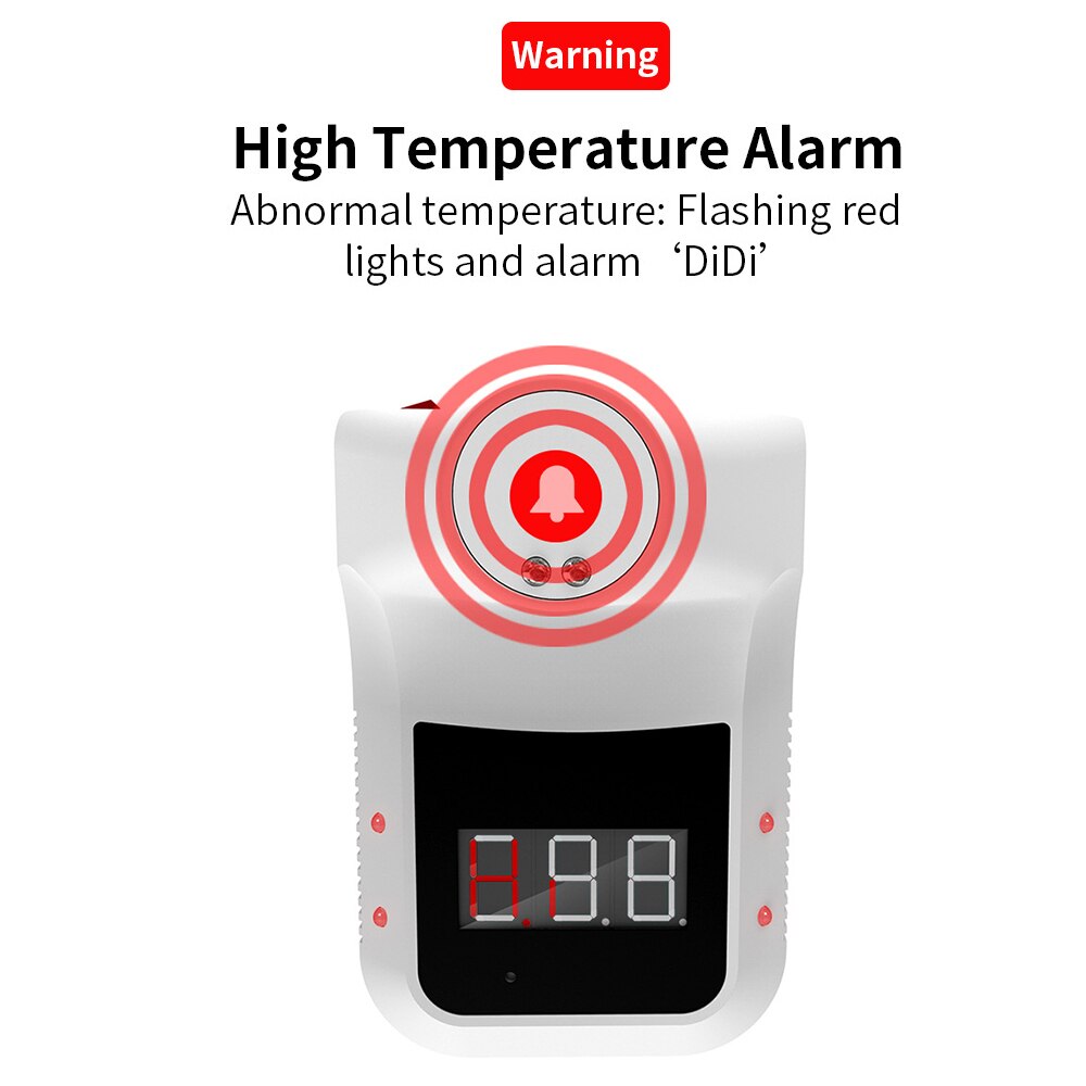 K3 Non-contact Infrared Thermometer Digital Forehead Hand Temperature Sensor Laser Gun With Fever Alarm Wall Mounted — image 5
