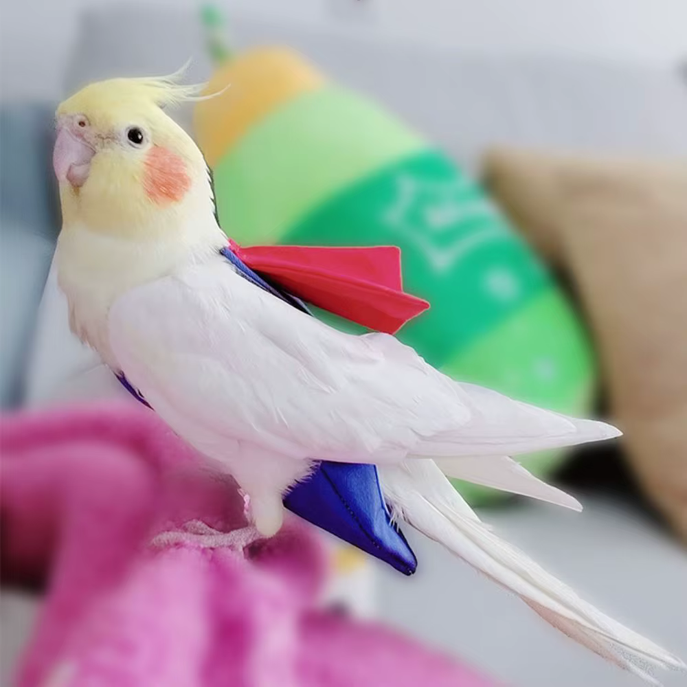 For Parakeet Cockatiel Pigeons Cloth Pet Accessories Birds Flight Suit Parrot Diaper Parrot Urine Pants Birds Clothes — image 5