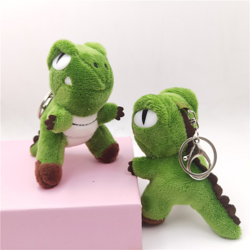 Small Dinosaur Pendant Schoolbag Doll The Same Dinosaur Key Chain Accessories Plush Toys Clothing Accessories — image 3