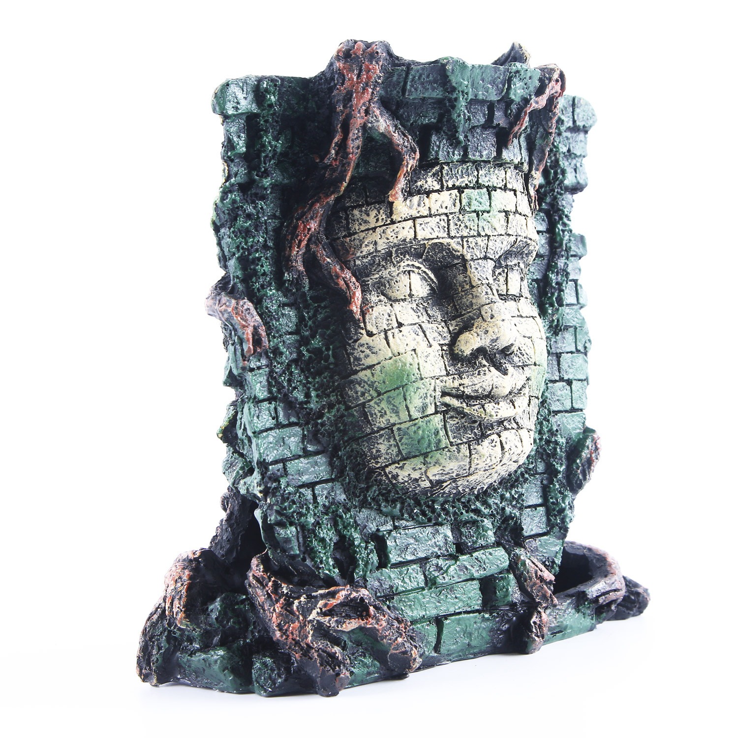 Aquarium fish tank ornaments, water grass landscaping resin skull reptile ornaments — image 4