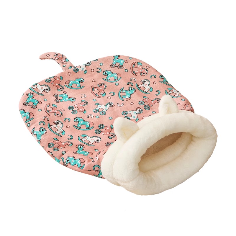 Semi-Enclosed Winter Warm Pet Bed with Tunnel for Cats and Dogs — image 5