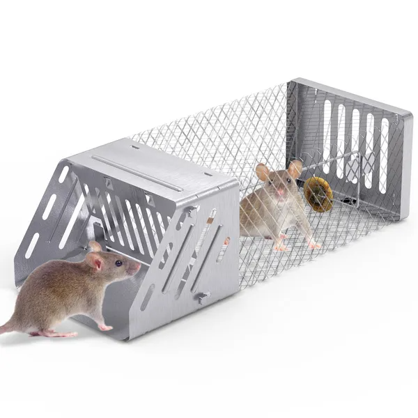 Trampa Automática Continua para Ratas con Puerta Única - Gato Humano para Pequeños Roedores — imagen 2
