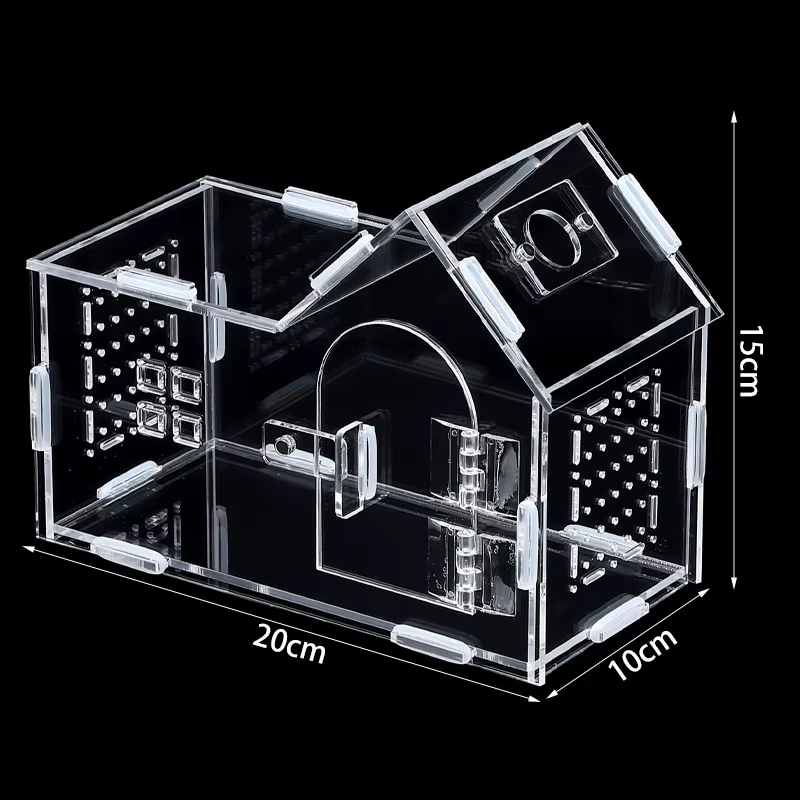 Reptile Terrariums Breeding Tank, Acrylic Breeding Box Terrarium Cage Tank for Small Reptiles, Insects, Lizard, Home Office — image 6