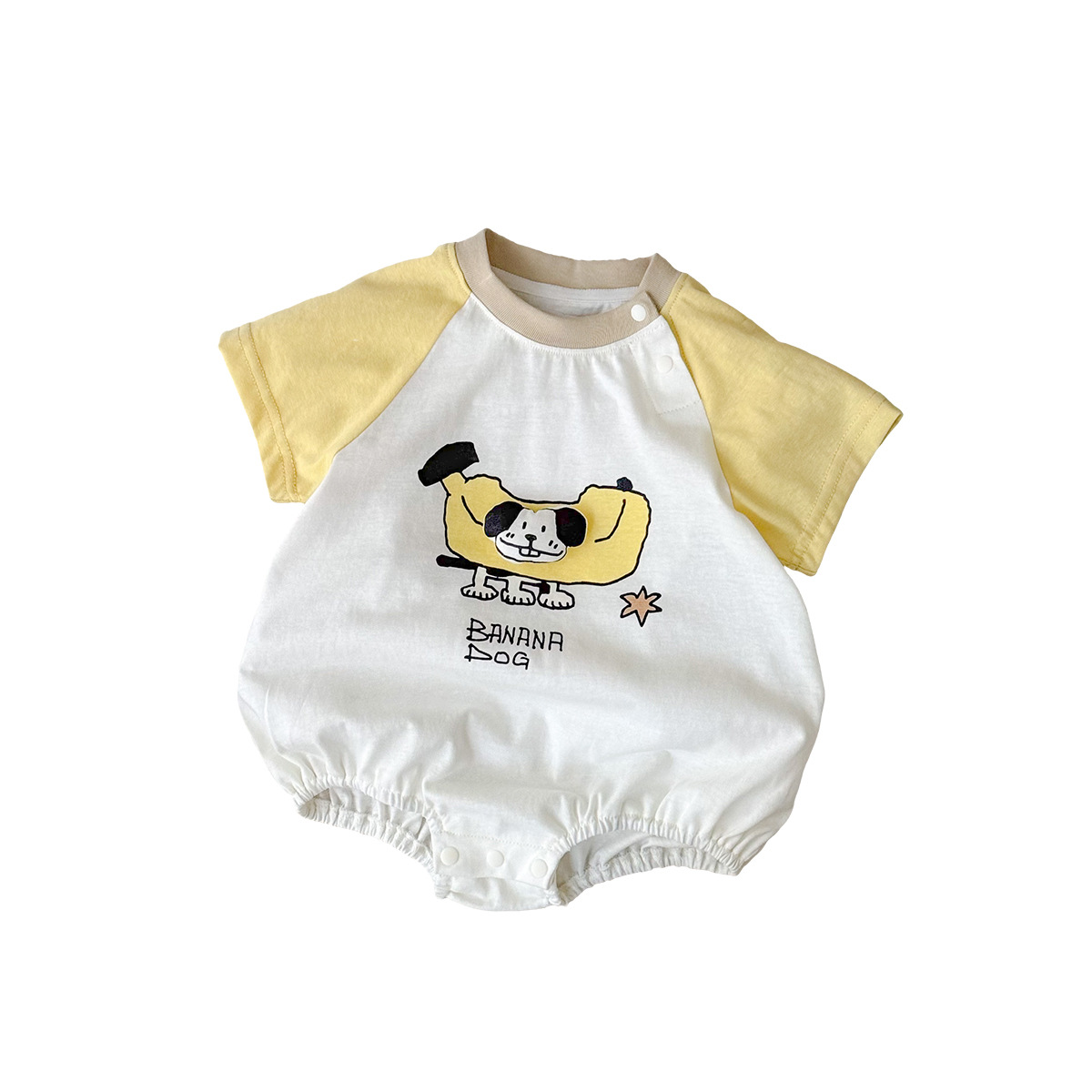 Clothes Banana Dog Sleeveless Short-sleeve Romper Infant Short-sleeve Onesie Boy Bodysuit Crawling Outfit — image 2