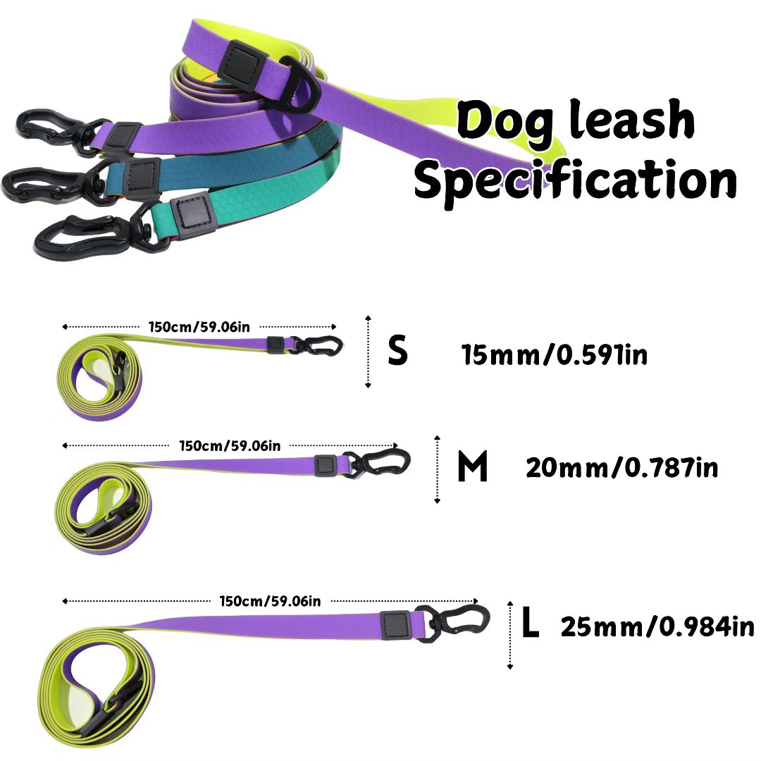 Set de Guía para Mascotas con Superficie Embossada en Miel y Dos Colores: Elegancia y Seguridad — imagen 9