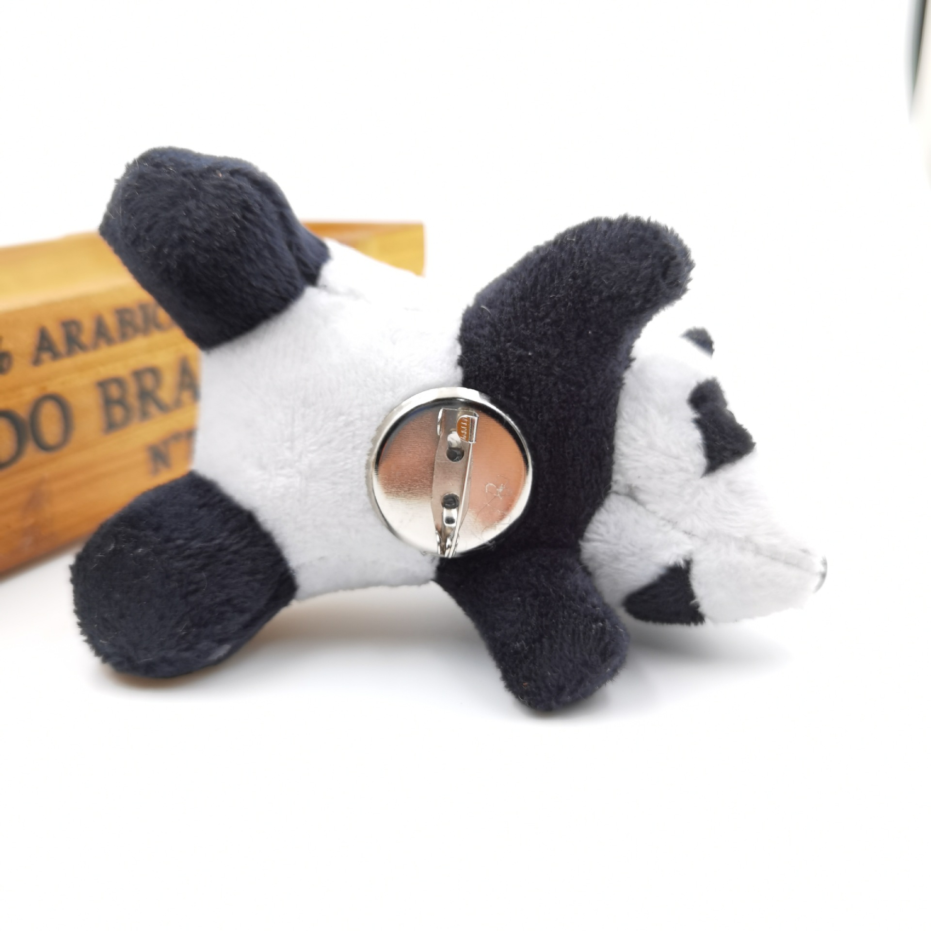 Cartoon Brooch Female Japanese Cute Panda Plush Doll Pin Clothes Buckle Schoolbag Jewelry Accessories — image 4