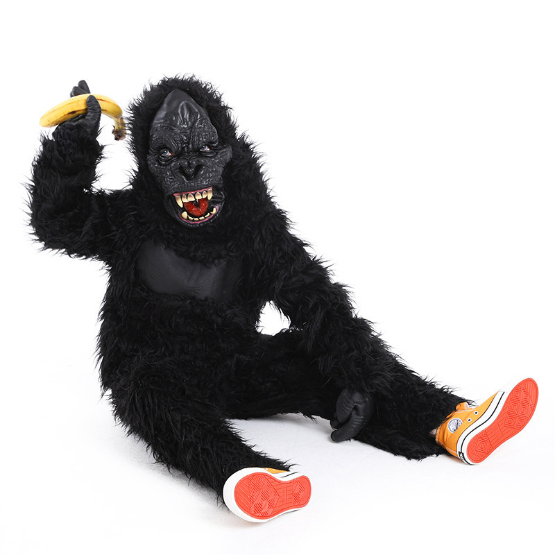 Children's Halloween Parent-Child Monster Party Costume Animal Costume King Kong Plush Gorilla — image 2