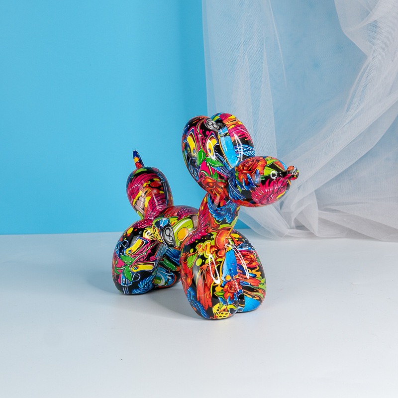 Balloon Dog Resin Ornaments Creative European-Style Home Living Room Soft Furnishing Crafts Desktop Decorations — image 3