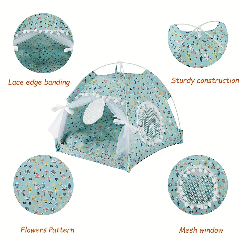 Cama Tenda para Mascotas: Casa de Gatos, Accesorios, Alfombra Cálida, Muebles Sofá, Cesta, Camas, Tenda de Cierre Clamshell para Gatitos, Invierno — imagen 5