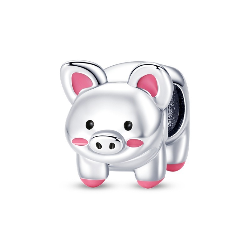 Accesorios de collar y pendiente con diseño de animales (búho, conejo) — imagen 11