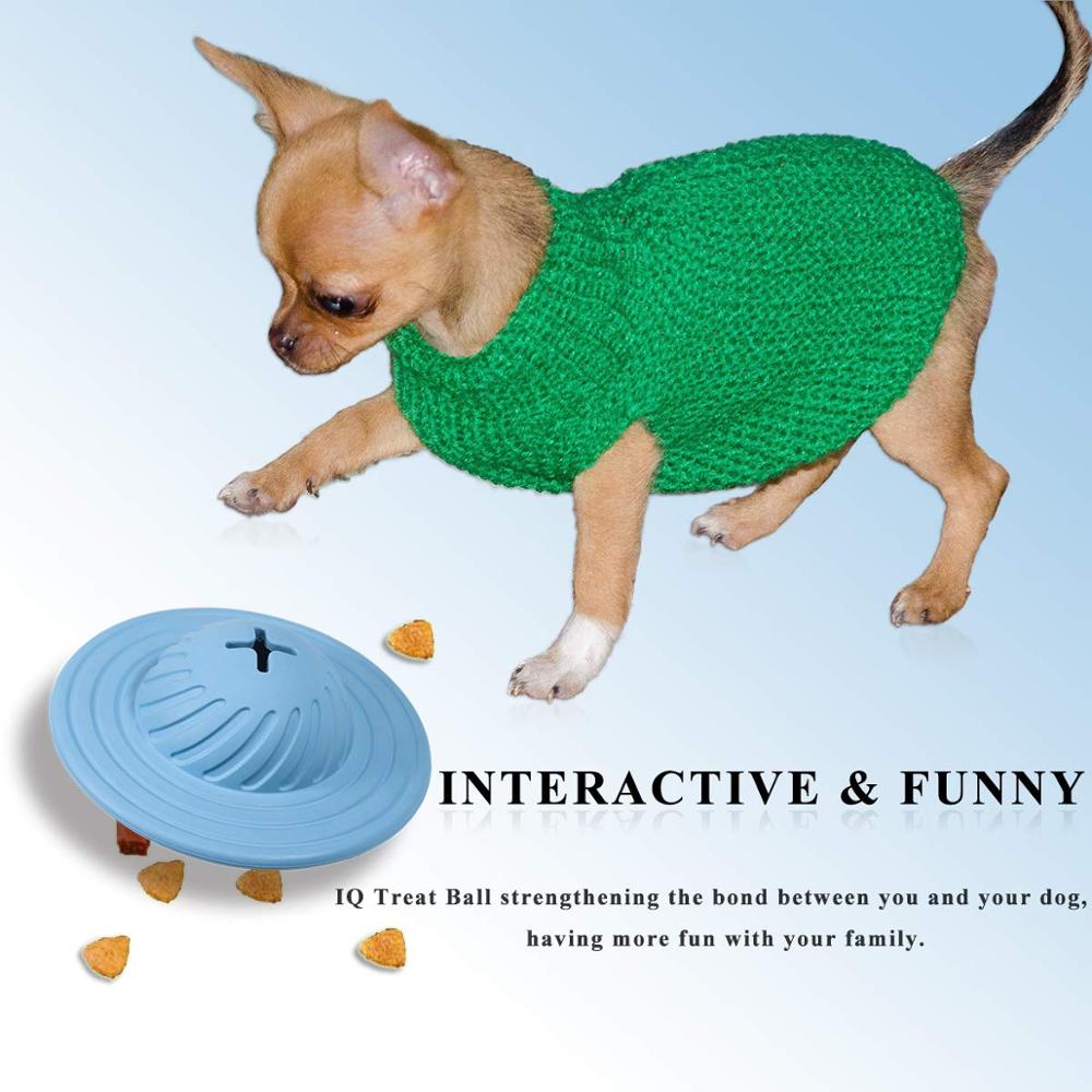 New Dog Toy Ball Pet Supplies Tooth Grinding Toy Natural Rubber Frisbee Cat and Dog Toy Food Leakage Device — image 5