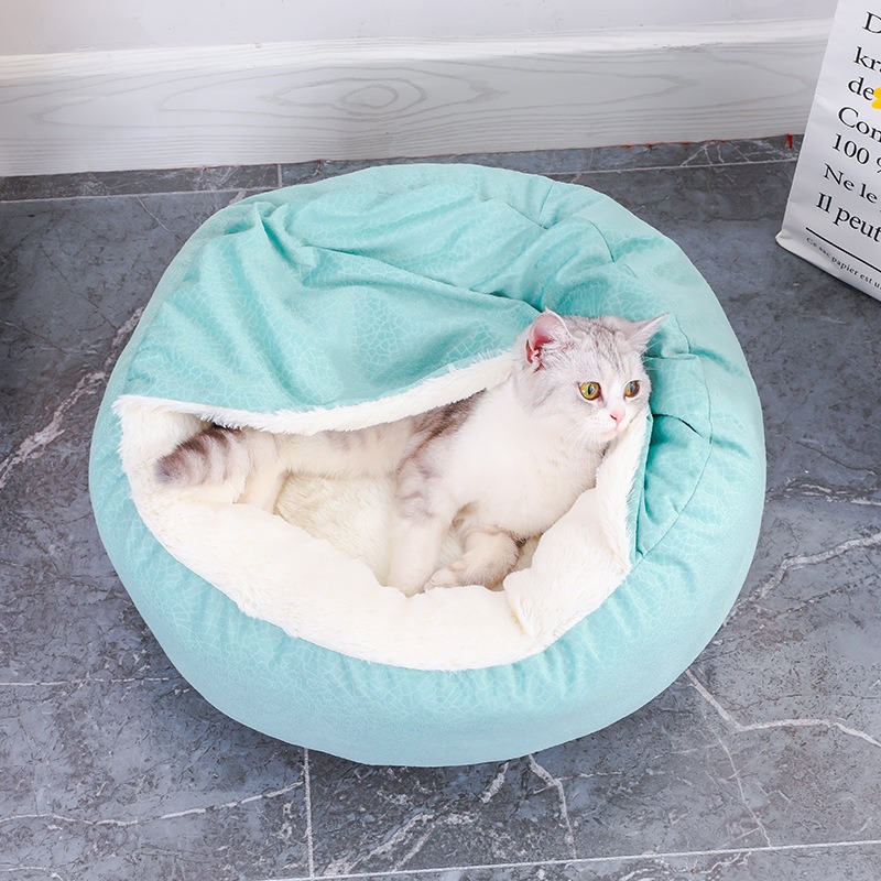 Cama de Gato Plush Super Suave Completa para Dormir en Paz, Caja Donut Limpiable para Todos los Gatos — imagen 7