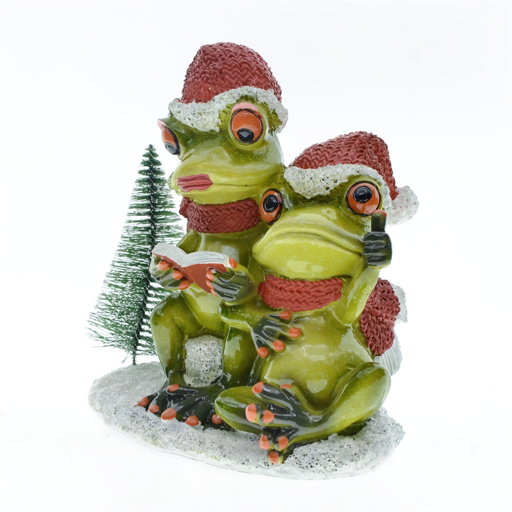 Couple frog resin handicraft ornaments — image 5